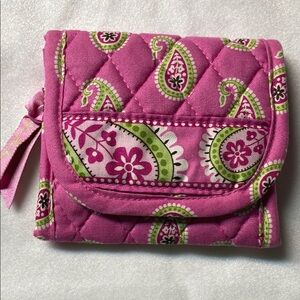 Pink Quilted Paisley Wallet
